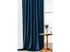 Textilomanie Velvet zatemňovací závěs s kovovými kroužky tmavě modrý 2x 135 x 250 cm