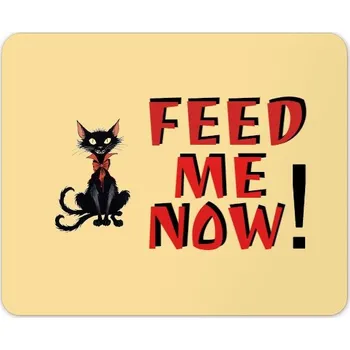 Podložka pod myš s potiskem Feed me now!