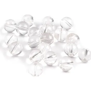 Korálek Křišťál, minerální korálky Ø8 mm