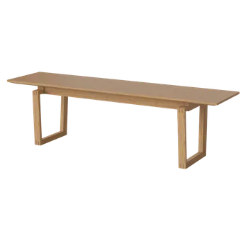 Jídelní židle Nord lavice 160 cm, Povrchy Dub olejovaný, Podnož Černě mořený dub