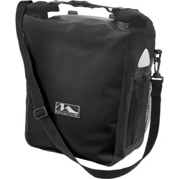 brašna na kolo M-Wave brašna nosičová boční 100% nepromokavá černá