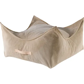 MeowBaby Multifunkční čtvercový taburet 2v1, pískový