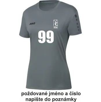 Florbalový dres JAKO TEAM dres krátký rukáv dámský VUnL vel. 40, šedá