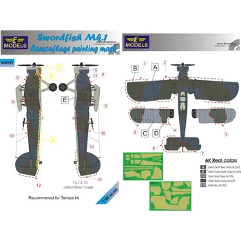 Plastikový model LF model 1/48 Mask Swordfish Mk.I Camouflage Paint. (TAM)