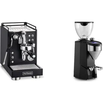 Příprava kávy La Pavoni Mini Cellini, black + Rocket Espresso SUPER FAUSTO,…