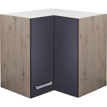 Kuchyňská skříňka Rohová kuchyňská skříňka horní Flex Well Santo šířka 60 cm antracit