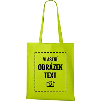 Nákupní taška Plátěná taška s vlastním potiskem, Barva Limetková, Velikost 40×45 cm, Canvas Nákupní taška
