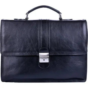 Aktovka na dokumenty Pánská kožená aktovka 906 černá