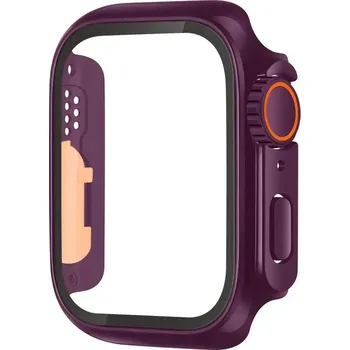 Ostatní příslušenství k chytrým hodinkám Ochranné pouzdro s tvrzeným sklem ve vzhledu Apple Watch Ultra pro Apple Watch 40mm Barva: Vínová, Typ: 15