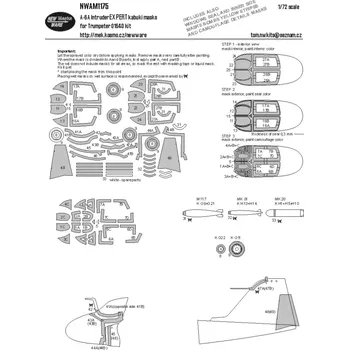 Plastikový model New Ware 1/72 Mask A-6A Intruder EXPERT (TRUMP)