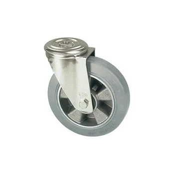 Pojezdové kolečko ZFK 200/QR Otočné kolo s šedou obručí s otvorem 7220186