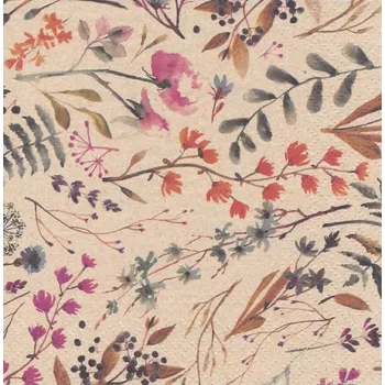 Papírový ubrousek PAW Ubrousky s potiskem Dried floral bouquet
