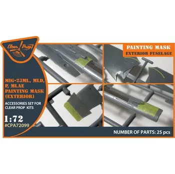 Plastikový model Clear Prop models 1/72 MiG-23ML,MLA,MLAE,MLD,P Paint.Mask (exterior)