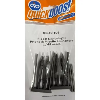 Plastikový model Quickboost 1/48 F-35B Lightning II pylons & missile launchers