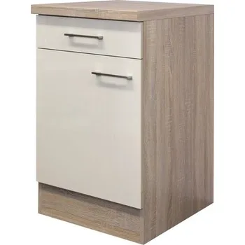 Kuchyňská skříňka Kuchyňská skříňka spodní s dvířky Flex Well Nepal šířka 50 cm kašmírový odstín lesklý