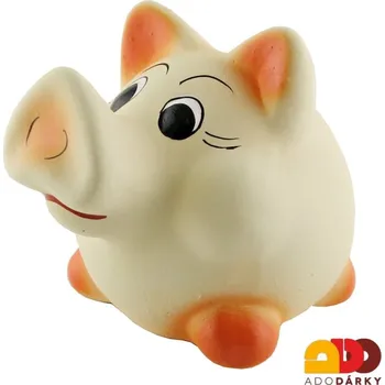 Pokladnička Pokladnička prase malé světle žluté 17 cm (Pokladnička prasátko)