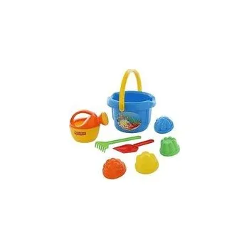 Hra na zahradu Sada na písek č. 209: Kbelíček velký: 4 formičky: Kon /+1