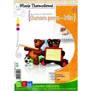 Odlévací forma - Medvědi+tužka+post-it