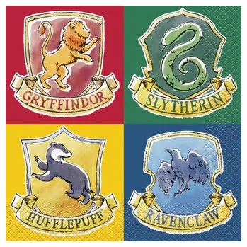 Papírový ubrousek Ubrousky HOGWART Harry Potter Party 33x33 cm 16 Ks.
