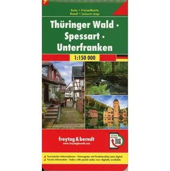 Thüringer Wald - Spessart - Unterfranken, Autokarte 1:150.000, Blatt 7