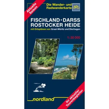 Nordland Karte Fischland, Darss, Rostocker Heide