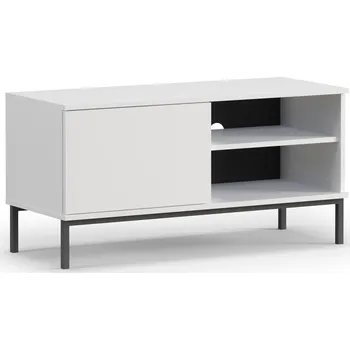 Televizní stolek GAB TV stolek QUER RTV 1D, Bílá 100 cm