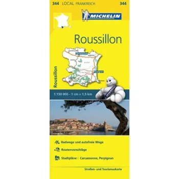 Michelin Karte Roussillon. Aude, Pyrénées-Orientales