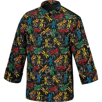 Gastro oděv EGOchef EGOCHEF Kuchařský rondon Vážky 100% bavlna - dlouhý rukáv XXL E-2029159A-2XL