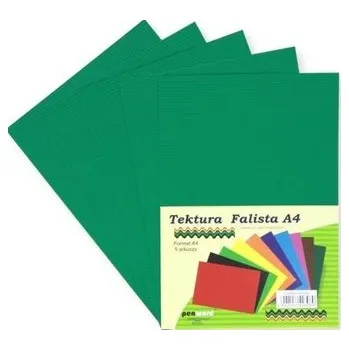Set školních potřeb Tektura A4 falista ciemnozielona 5szt