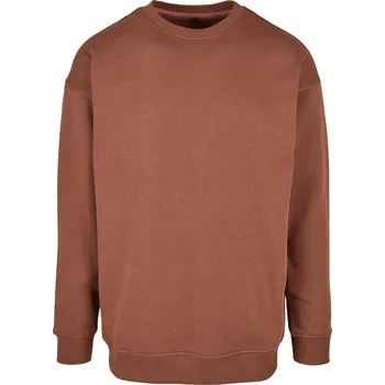 Pánská mikina Mikina přes hlavu Build Your Brand se spadlými rameny 300 g/m Barva: Hnědá, Velikost: L BY075