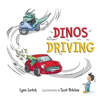 Příroda Dinos Driving - Leitch, Lynn [EN] (2023, Formát desky, Pajama Press)
