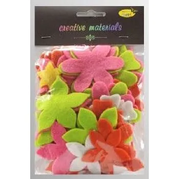 Set školních potřeb Kwiatki z filcu kolory wiesenne 60szt