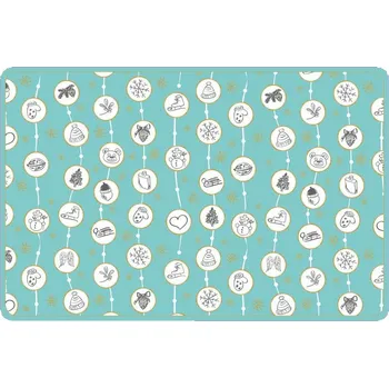 prostírání Plastové prostírání TORO 28,5x44cm tyrkys