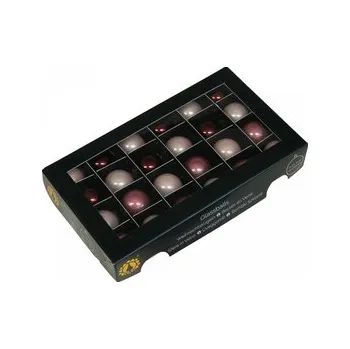 Skleněné baňky divoký květ 2,5 cm, sada 24 ks