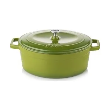 Nádoba na pečení Litinový pekáč 27x20cm zelený - Silver