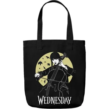 Shopping taška na rameno Netflix|Wednesday: Violin (37 x 39 x 10 cm)