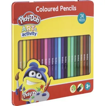 Pastelka Pastelky 24 ks v kovové krabičce Play-Doh