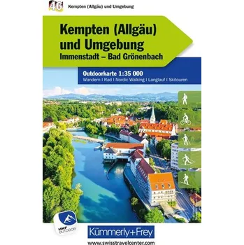 Kempten (Ällgau) und Umgebung Nr. 46 Outdoorkarte Deutschland 1:35 000