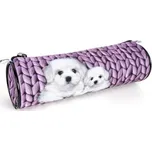 Piórnik rolka Love różowy