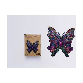 Dřevěná hračka Puzzle drewniane eko 103 Kolorowy motyl A3