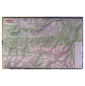 Tatrzański Park Narodowy. Mapa ścienna 1:30 000 - OPRACOWANIE&nbsp;ZBIOROWE