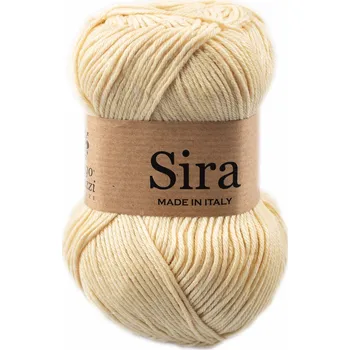 Příze Borgo de Pazzi Sira 27 Vanilková (Přírodní letní příze Sira 27 Vanilková)