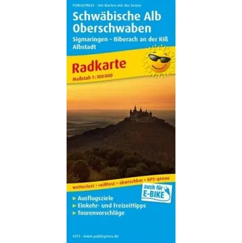 PublicPress Radwanderkarte Schwäbische Alb und Oberschwaben, Sigmaringen - Biberach an der Riß, Albstadt