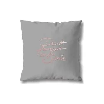 Povlak na polštářek POVLAK NA POLŠTÁŘ METALLIC 40X40 CM SMILE