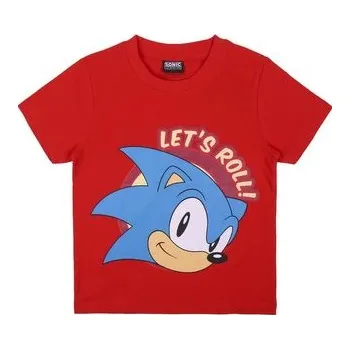 Pánské tričko TRIČKO SONIC - velikost 12 ČERVENÁ /ŠEDÁ