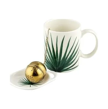 HRNEK NA BYLINKY SE SÍTKEM A PODLOŽKA 350ML TROPIC