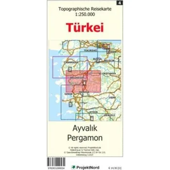 Ayvalik - Pergamon - Topographische Reisekarte 1:250.000 Türkei (Blatt 4) - Mollenhauer, Jens Uwe
