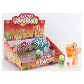 Hra na zahradu Pistolet na bańki rybka MIX