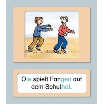 Cizí jazyk Ich kann Sätze lesen - In Silbenschreibweise - 90 Bild-Satz-Karten mit Selbstkontrolle - Langhans, Katrin