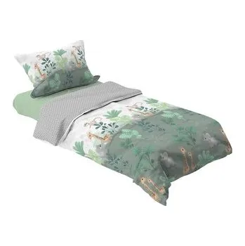 Povlečení SADA DĚTSKÉHO LOŽNÍHO PRÁDLA 14OCMx200CM + 70CMx80CM SAFARI